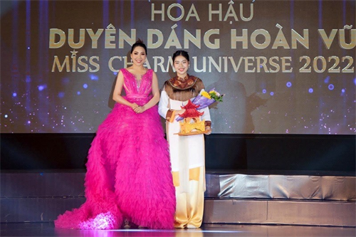 Hoa hậu Nguyễn Thị Nhuần quyến rũ, thần thái đỉnh cao khi ngồi ghế giám khảo Miss Charm Universe 2022