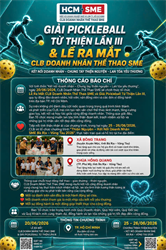 LỄ RA MẮT CLB DOANH NHÂN THỂ THAO SME & GIẢI PICKLEBALL TỪ THIỆN LẦN III: KHI THỂ THAO TRỞ THÀNH NHỊP CẦU KẾT NỐI YÊU THƯƠNG