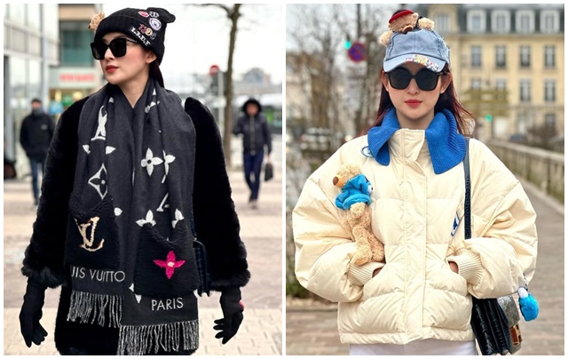  Trang Nhung và con gái diện đồ đôi suốt 5 ngày Tết