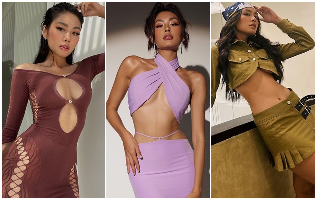  Á hậu Thảo Nhi Lê mặc 'thả rông' khoe chân ngực