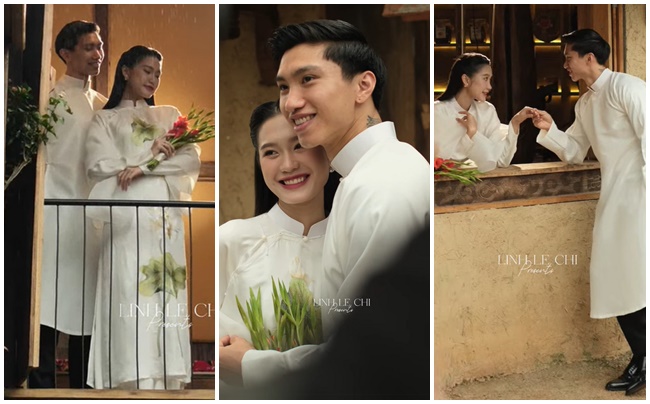 Loạt ảnh cưới ngọt ngào, đậm nét truyền thống của Đoàn Văn Hậu và Doãn Hải My