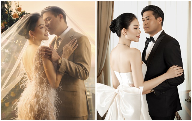 Linh Rin chọn váy cưới khoe lưng trần, vai gầy