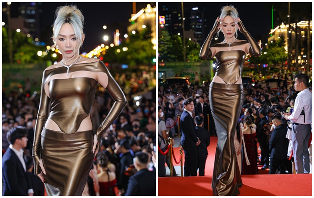  Tóc Tiên diện đồ cut-out táo bạo trên thảm đỏ