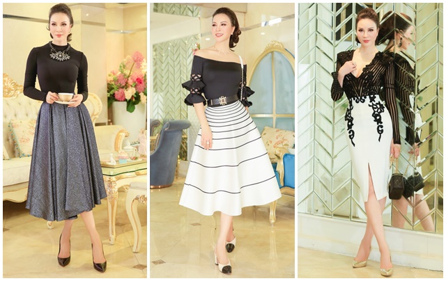 MC Thanh Mai gợi ý phối váy áo màu đen vẫn trẻ trung