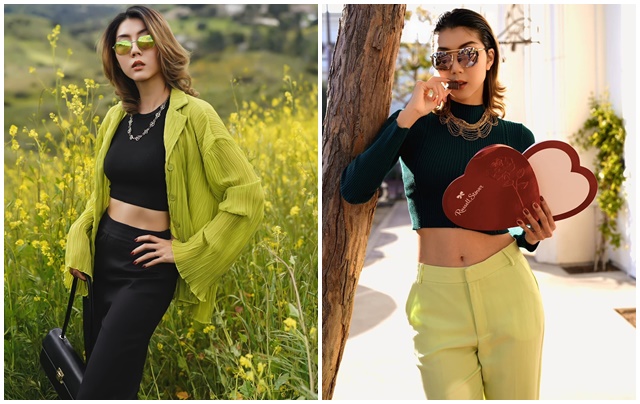  Ngọc Quyên chăm diện crop-top khoe eo 58 cm